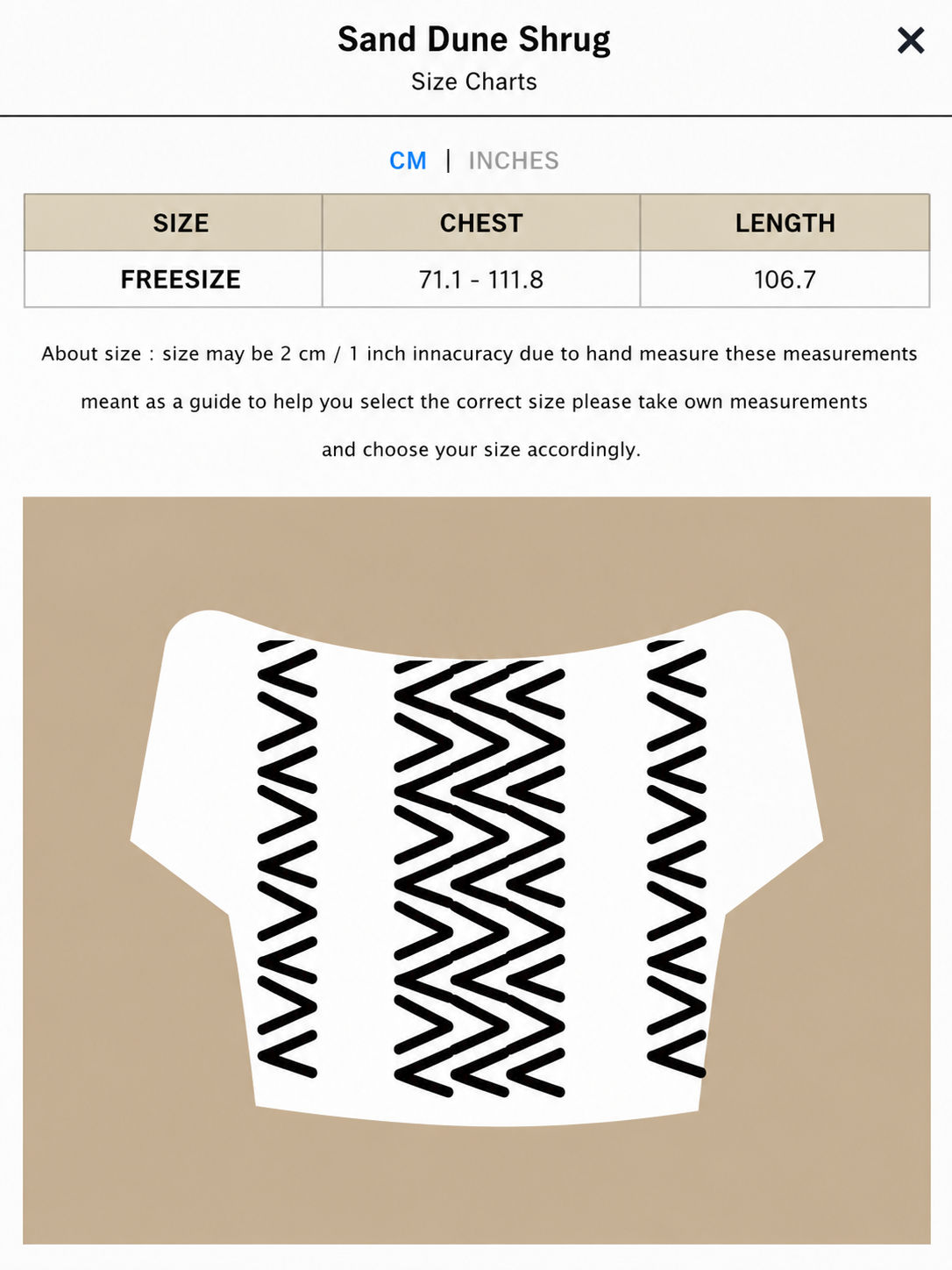 Sand Dune Shrug